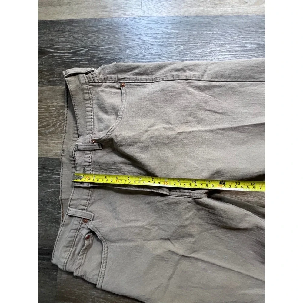 Levi's 505 Regular Fit Jeans Mens‎ 36x29 Tan Khaki Good Paint Splatter Straight
